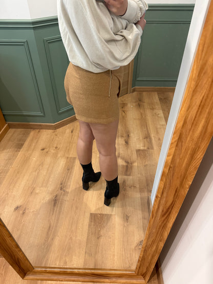 Jupe-Short Portefeuille Texturée