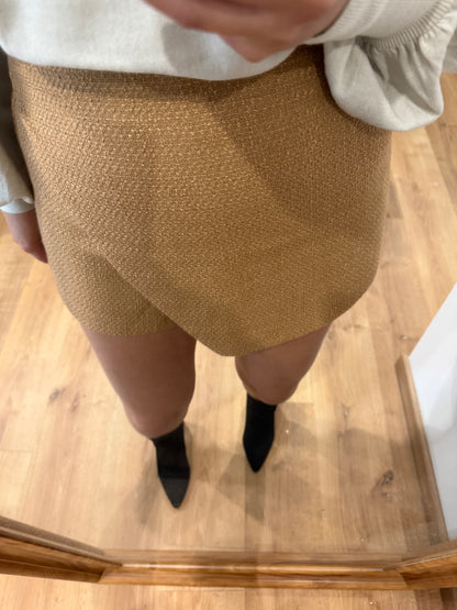 Jupe-Short Portefeuille Texturée